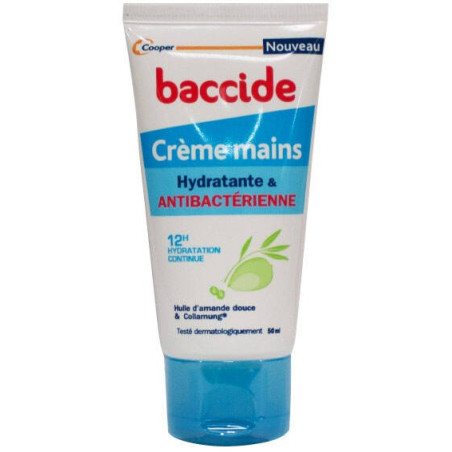 Cooper Baccide crème mains hydratante & antibactérienne 50ml