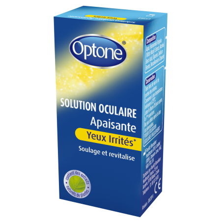 Optone double action yeux irrité gouttes 10ml