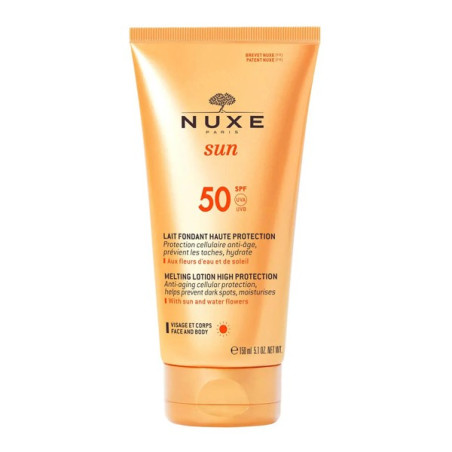 Nuxe sun lait fondant haute protection spf50 150ml