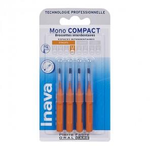 Inava mono compact orange 4 brossettes interdentaires 1.2mm
