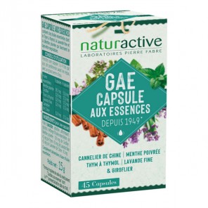Naturactive GAE 45 capsules aux essences depuis 1949 15g