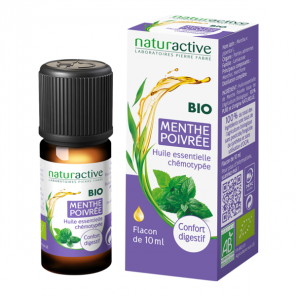 Naturactive menthe poivrée huile essentielle bio 10ml