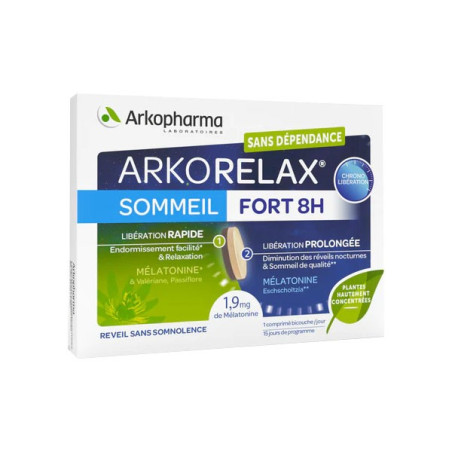 Arkopharma arkorelax sommeil fort 8h 15 comprimes