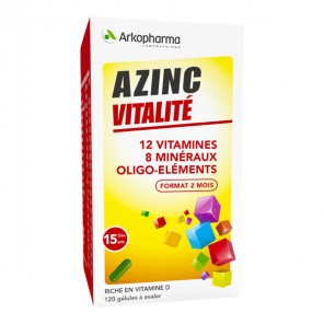 Arkopharma Azinc forme et vitalité 120 gélules